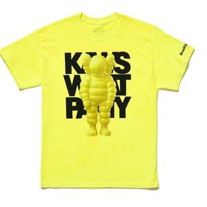 KAWS Brooklyn Museum WHAT PARTY T-shirt
Yellow SM